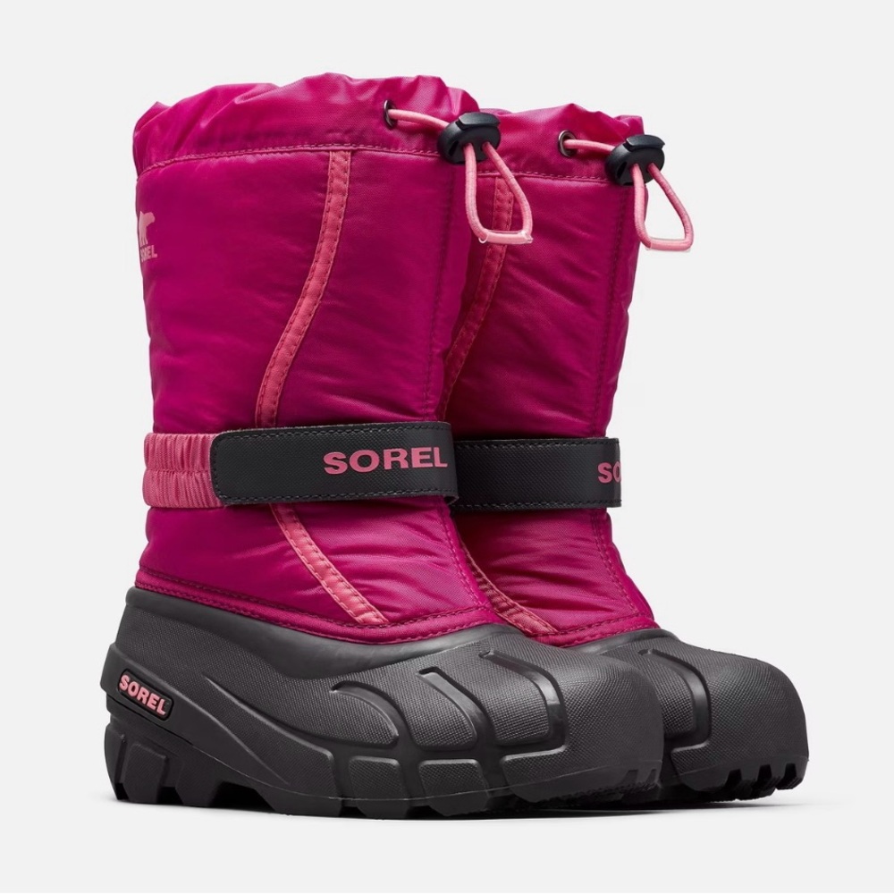 Sorel Flurry Youth Pink Snow Boots